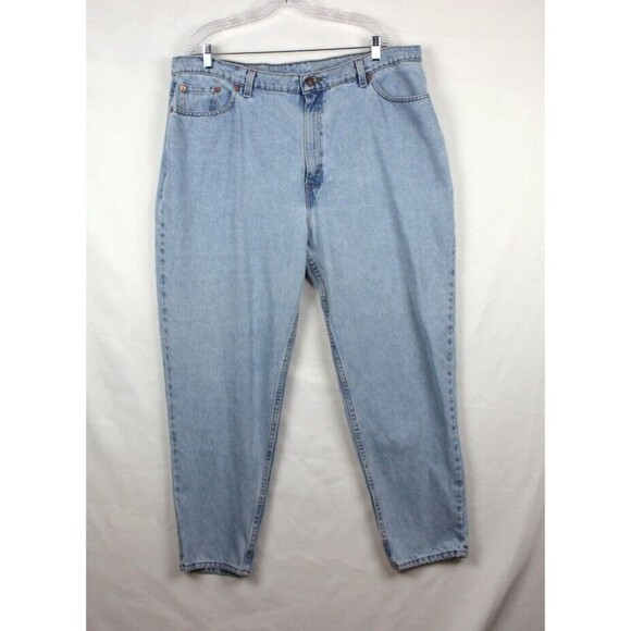 VTG Levi's 550 Relax fit Tapered Leg Light Blue Women's Jeans 22W - Picture 11 of 11